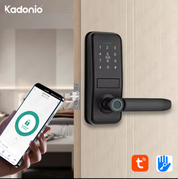 Kadonio Card Euro Profile Cylinder Mortise Door Dead Lock Digital Code Electronic Smart Door Lock With Keys